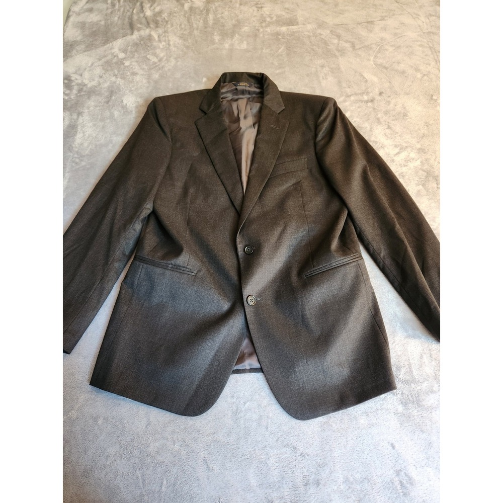 Brooks Brother Blazer Wool Mens 41R Gray Jacket Estrato Trabaldo Togna Regent